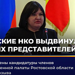 Утверждены кандидатуры членов Общественной палаты Ростовской области пятого созыва